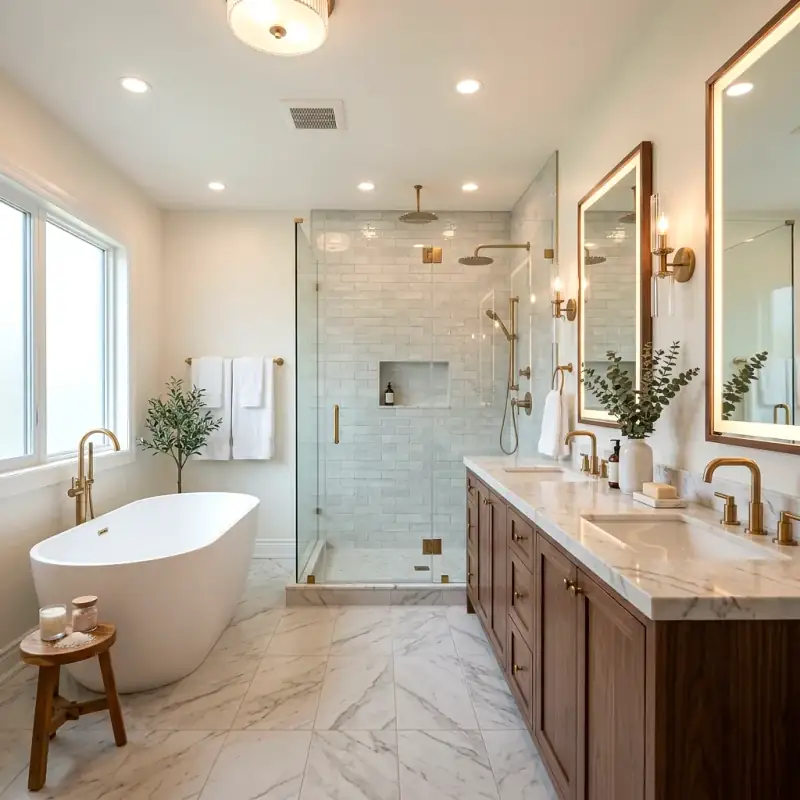 Completed Luxury Full Primary Bathroom Renovation Case Study