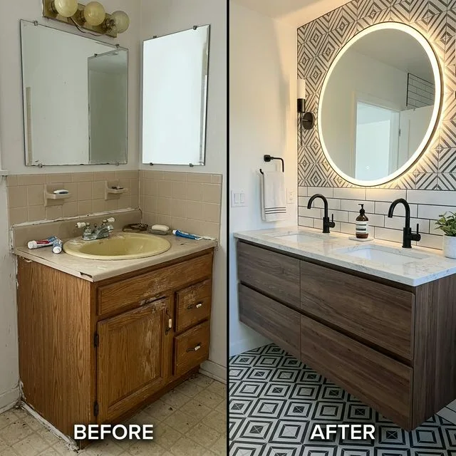 Master bathroom remodel Pierce County — modern fixtures and custom tile