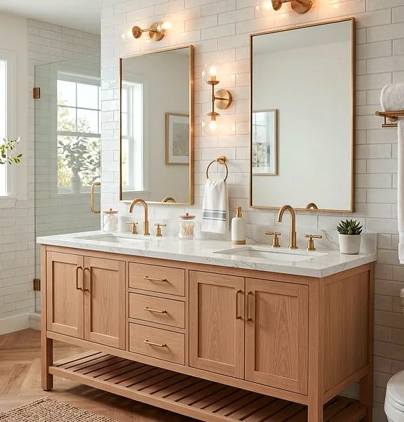 Custom bathroom vanity cabinetry in Lakewood WA