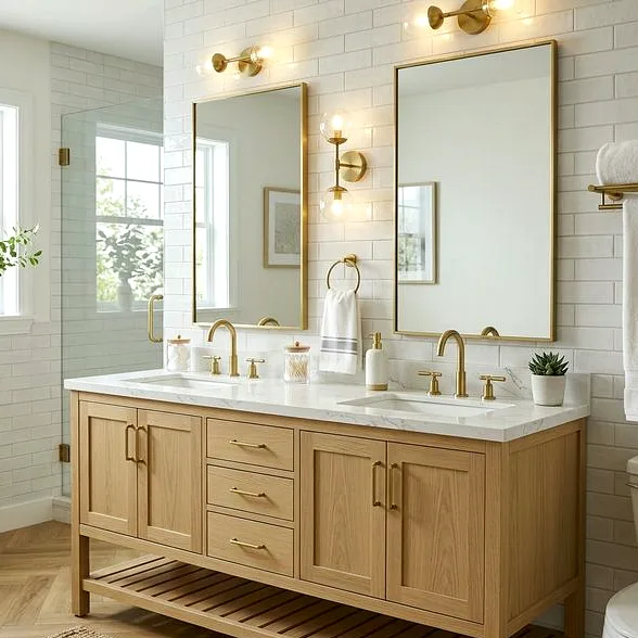 Custom bathroom vanity cabinetry in Parkland WA