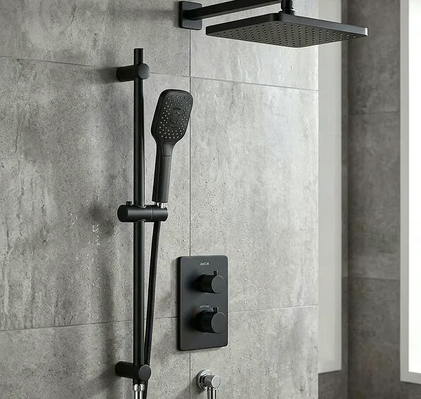 Under Sink Plumbing Supply Valves and P-trap Assembly