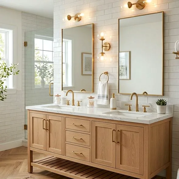 Custom bathroom vanity cabinetry in Sumner WA